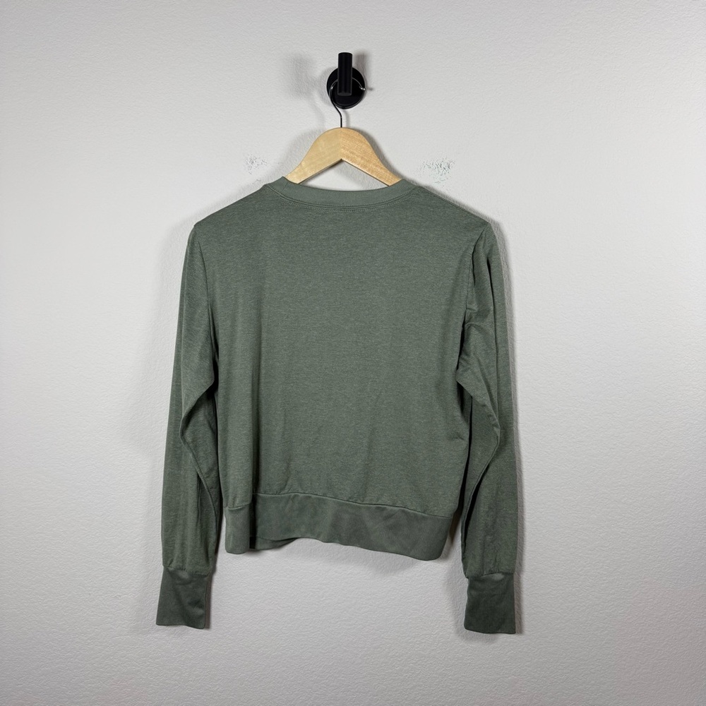 Vuori Women’s Daydream Crew Long Sleeve in Marsh Heather Green Size L - Picture 6 of 8